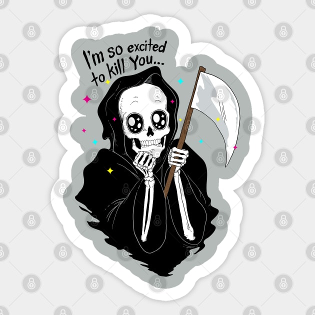 I'M SO EXCITED Sticker by ALFBOCREATIVE